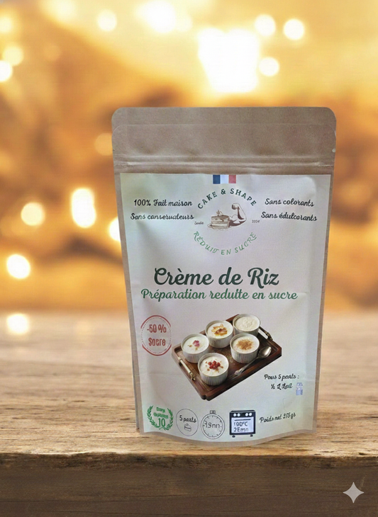 Pack Gourmand (3 Préparations) Réduit en Sucre : Fondant chocolat, Crème de Riz, Moelleux Noix de Coco Cake and Shape